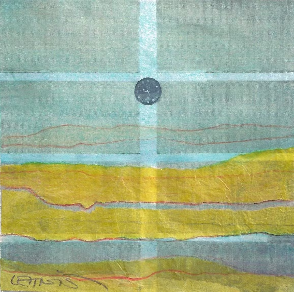 10x10 pearls of mallorca – original artwork 10 by Sandra Lehnis, Swiss contemporary painter