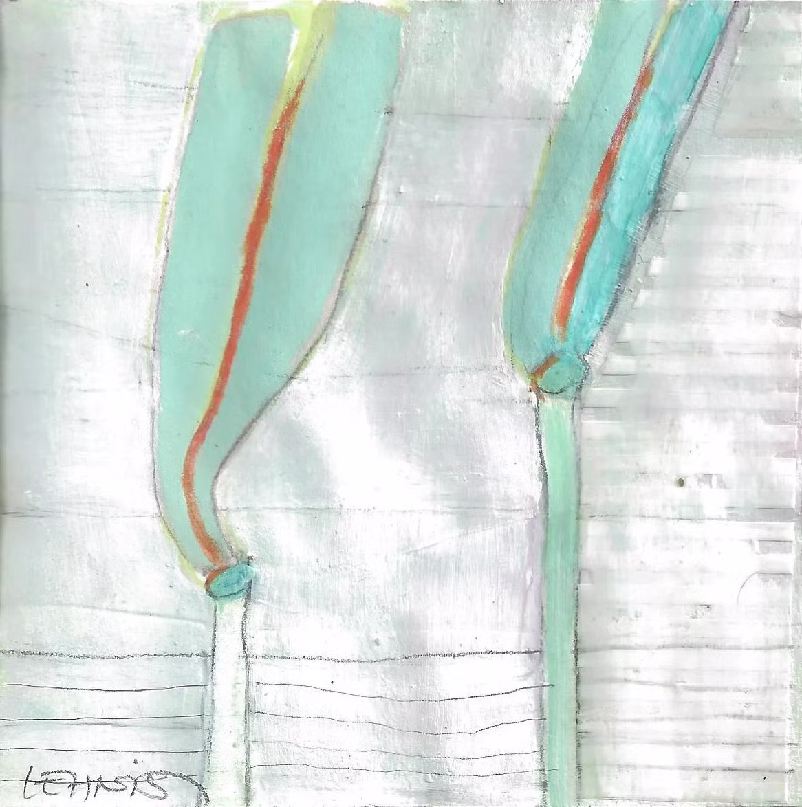 10x10 pearls of mallorca – original artwork 6 by Sandra Lehnis, Swiss contemporary painter