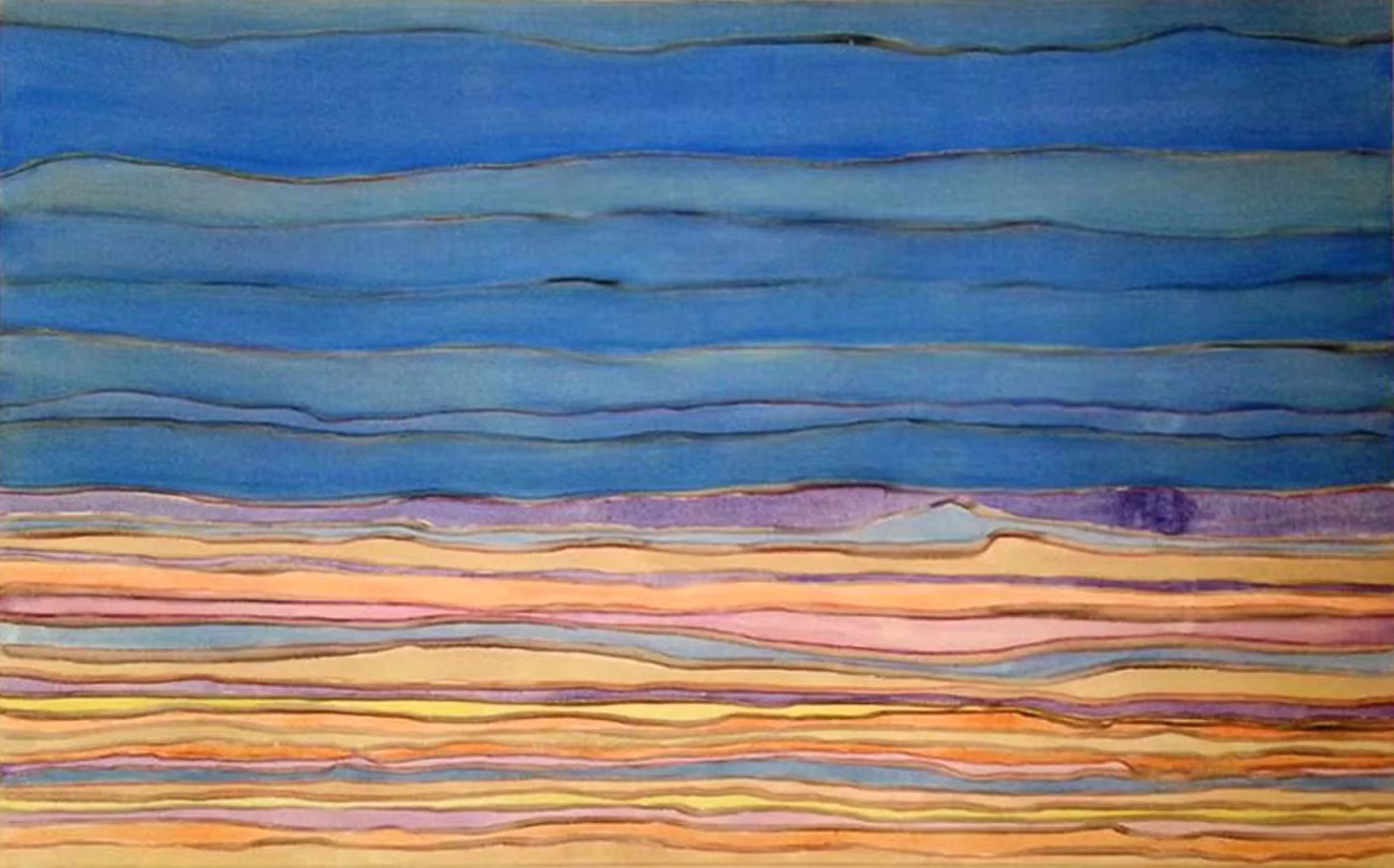 Original mixed-media painting by Swiss artist Sandra Lehnis, studio Mallorca – artwork 8